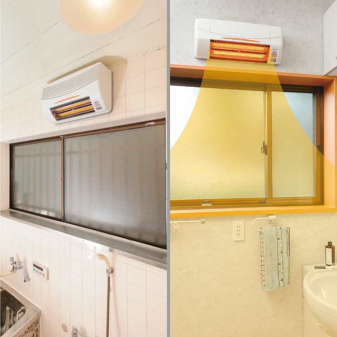 浴室換気乾燥暖房機（グラファイトヒーター式BF-861RGA）＋涼風暖房機セット販売（壁面取付）